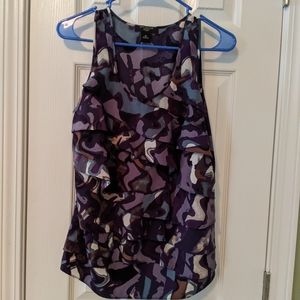 Sleeveless Ann Taylor layered blouse